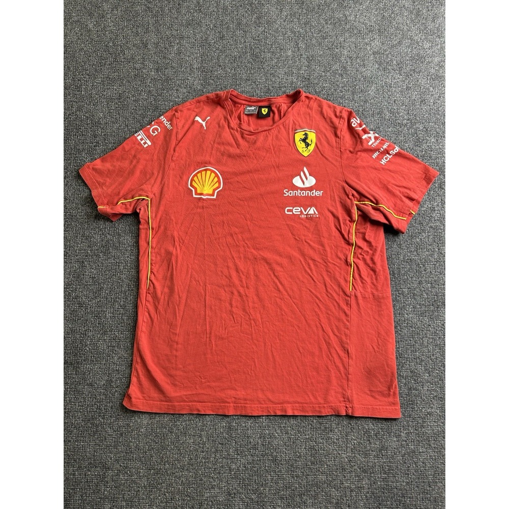 Men's Puma Scuderia Ferrari F1 Team Sponsor Racing T-Shirt, Size L